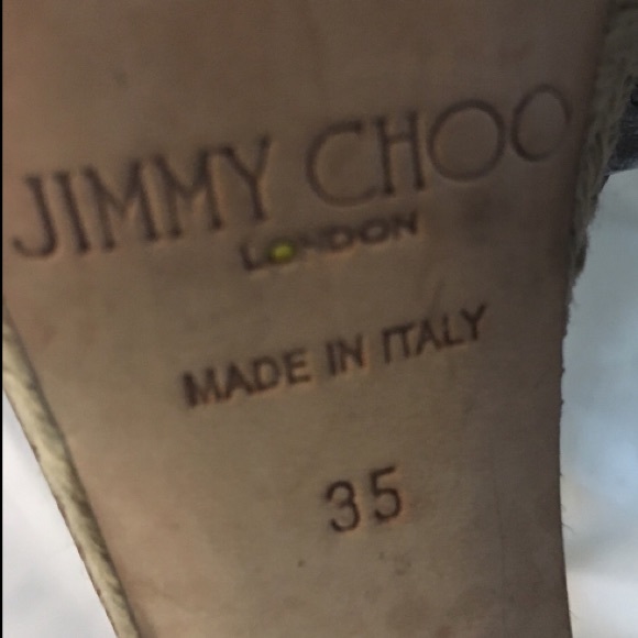 Jimmy Choo Brown Leather Platform Sandals - Picture 7 of 7